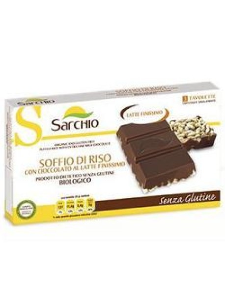 SARCHIO SOFFIO DI RISO CON CIOCCOLATO AL LATTE FINISSIMO 75G