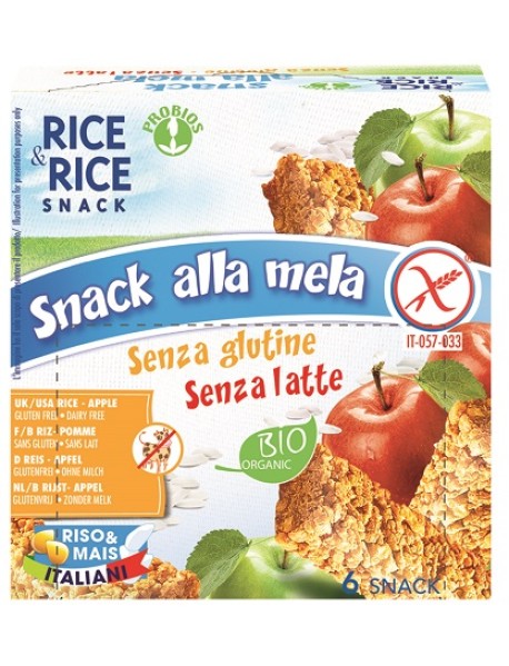 R&R SNACK RISO MELA 6X21G