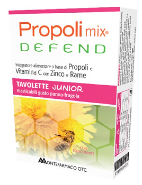 MONTEFARMACO PROPOLI MIX DEFEND JUNIOR 45 TAVOLETTE