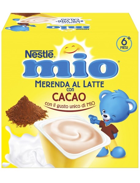 NESTLE' MERENDA AL LATTE GUSTO CACAO 4 VASETTI DA 100G