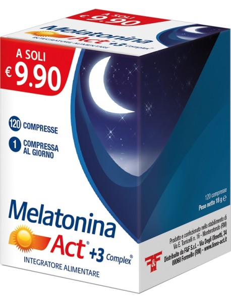 MELATONINA ACT+ 3 COMPLEX 120 COMPRESSE