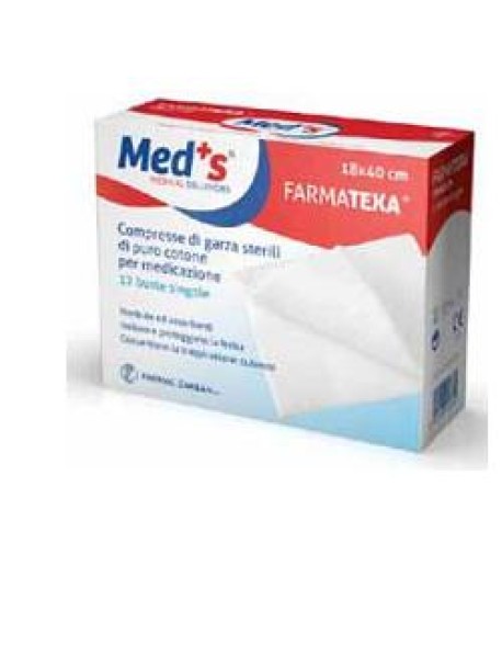 MEDS COMPRESSE DI GARZA 12/8 36X40CM 12 PEZZI