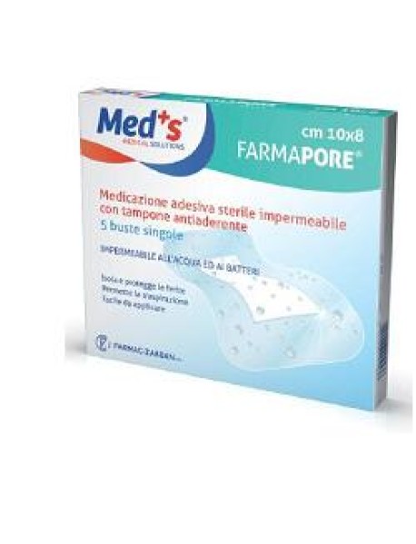 MED'S PORE MEDICAZIONE ADESIVA STERILE 10X12CM 5 MEDICAZIONI