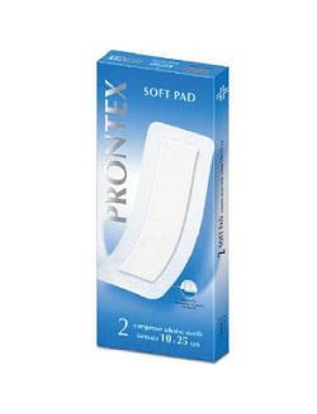 SAFETY PRONTEX SOFT PAD 10X25CM 2 COMPRESSE