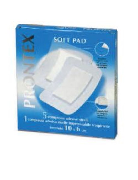 SAFETY PRONTEX SOFT PAD COMPRESSE 10X6CM 6 PEZZI