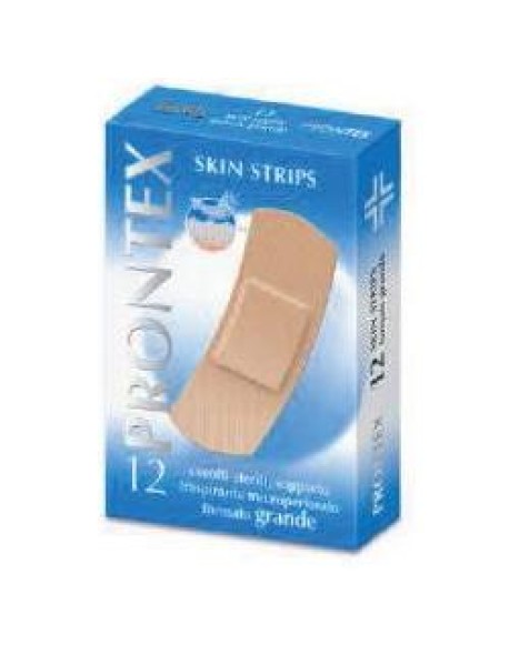 SAFETY PRONTEX SKIN STRIPS FORMATO GRANDE 12 PEZZI