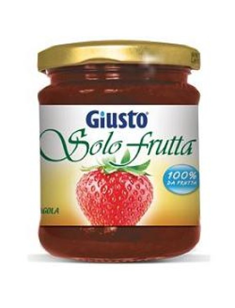 GIUSTO SENZA ZUCCHERO MARMELLATA SOLO FRUTTA FRAGOLA 284G