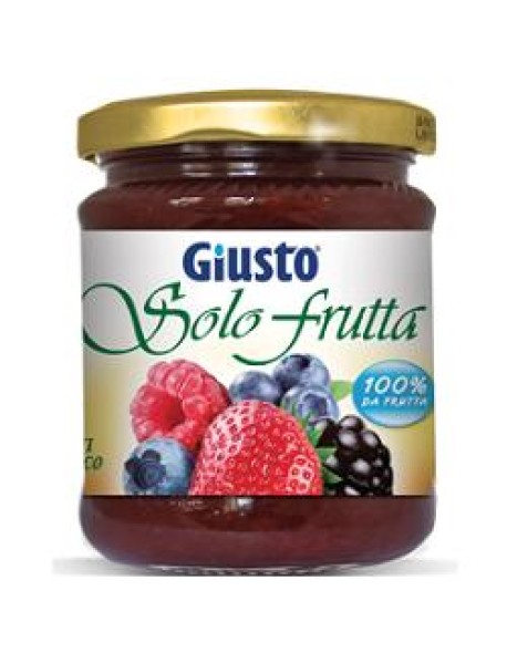 GIUSTO SENZA ZUCCHERO MARMELLATA SOLO FRUTTA FRUTTI DI BOSCO 284G 