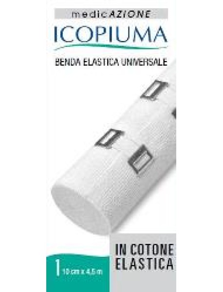 ICOPIUMA MEDICAZIONE BENDA ELASTICA UNIVERSALE 10CMX4,5MT