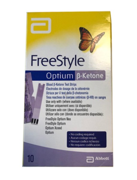 FREESTYLE OPTIUM B KETONE STRISCE 10 PEZZI