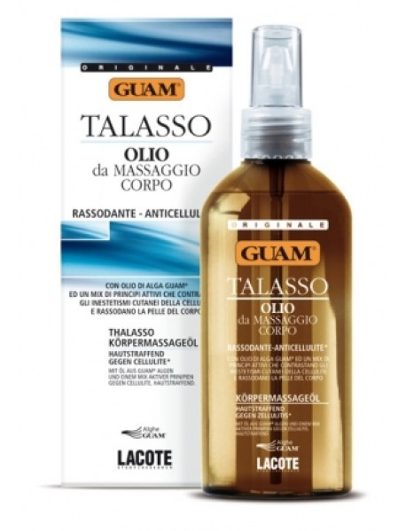 GUAM TALASSO OLIO MASSAGGIO CORPO RASSODANTE ANTI-CELLULITE 200ML