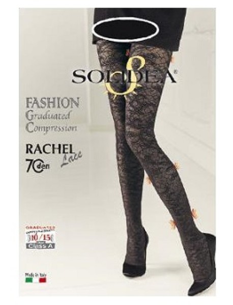 RACHEL 70 LACE NERO 4/L CALZ PIN