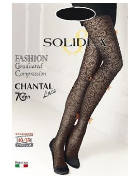 CHANTAL 70 LACE NERO 4/L (050070