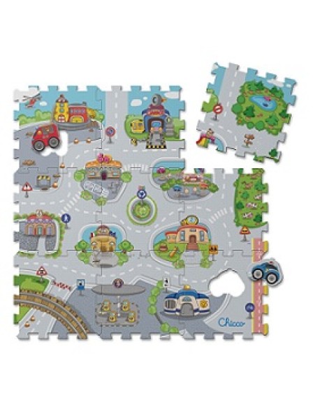 CHICCO GIOCO TAPPETINO TOY PUZZLE MAT CITY 71630 