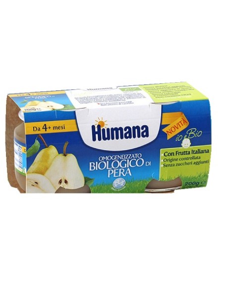 HUMANA OMOGENEIZZATO PERA BIO 2X100G