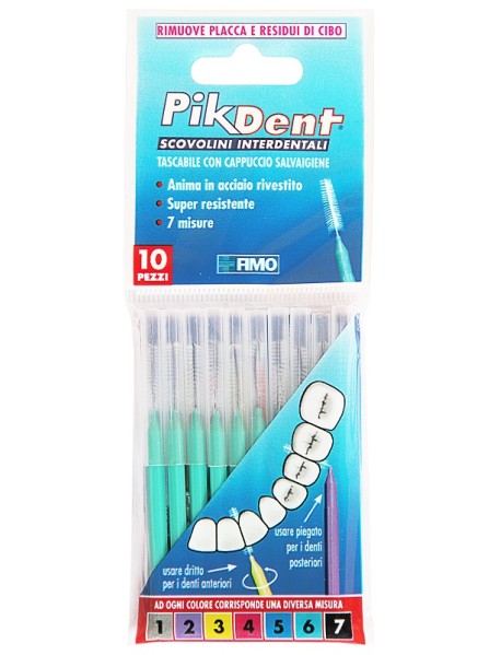 PIKDENT STUZZICOLINO 6 VERDE 10PZ