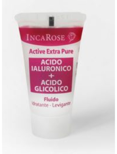 INCAROSE ACTIVE EXTRA PURE FLUIDO CON ACIDO IALURONICO E ACIDO GLICOLICO 18ML