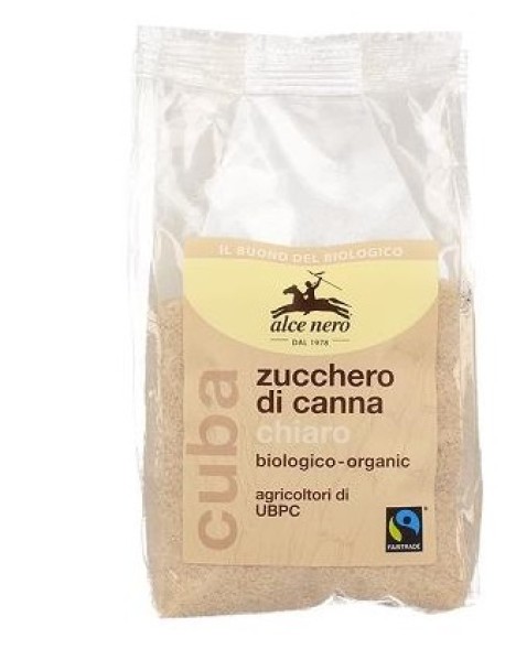 ALCE NERO ZUCCHERO DI CANNA CHIARO BIO 500G