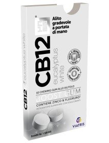 CB12 BOOST EUCAL WHITE 10 CHEWING GUM