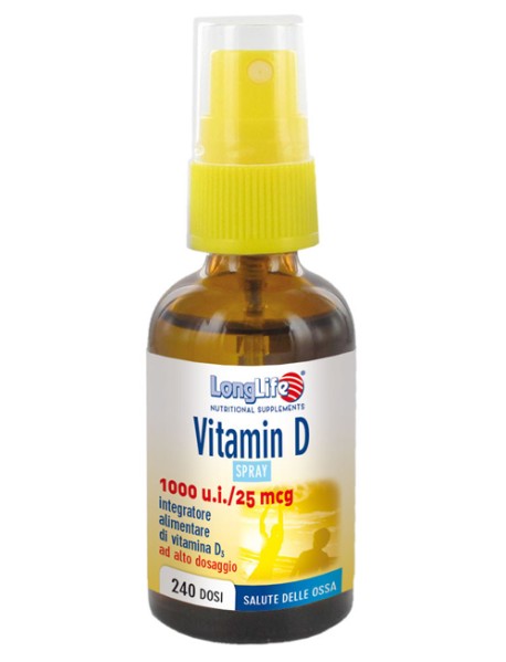 LONGLIFE VITAMIN D3 1000UI SPRAY 30ML