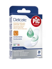 PIC CEROTTO DELICATE ANTIBATTERICO 19X72MM 20 CEROTTI