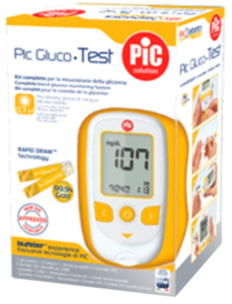 PIC GLUCOTEST KIT GLUCOMETRO 