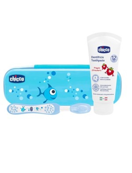 CHICCO SET DENTALE AZZURRO CON FLUORO