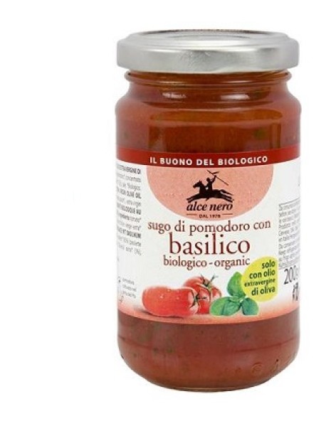 ALCE NERO SUGO DI POMODORO CON BASILICO BIO 200G