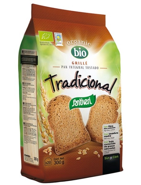 PANE INTEGRALE TOSTATO BIO300G