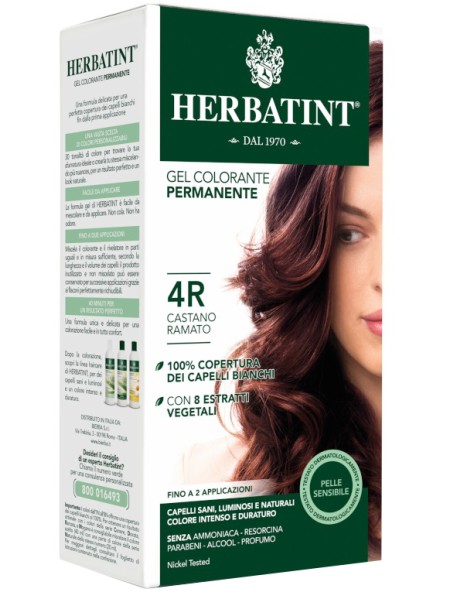 HERBATINT GEL COLORANTE PERMANENTE TINTURA PER CAPELLI 4R CASTANO RAMATO 135ML