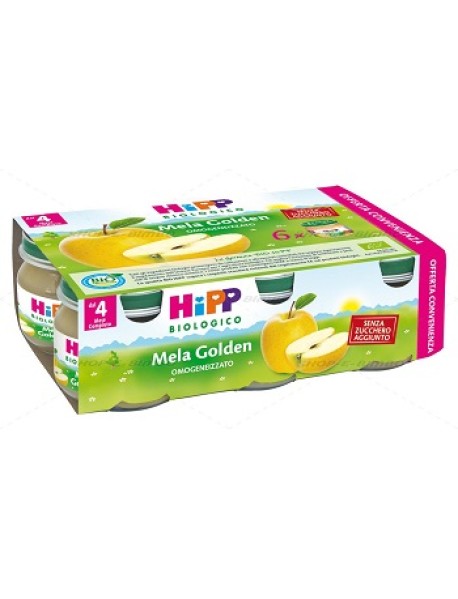 HIPP OMOGENEIZZATO MELA GOLDEN 80GX6