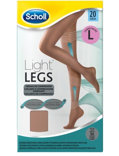 SCHOLL LIGHTLEGS20 DEN L NUDE