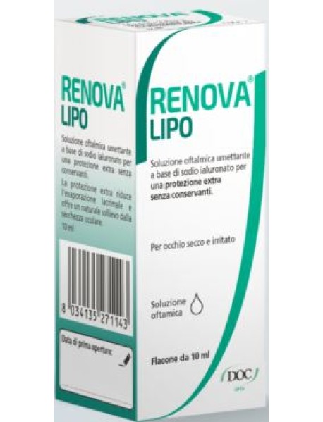 RENOVA LIPO SOLUZIONE OFTALMICA CON ACIDO IALURONICO 0,4% 10ML