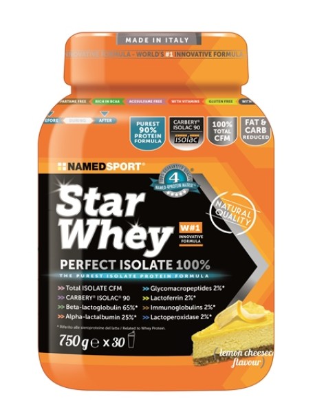 NAMEDSPORT STAR WHEY PERFECT ISOLATE 100% LEMON CHEESE 750G