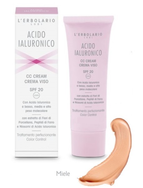 L'ERBOLARIO ACIDO IALURONICO CC CREAM CREMA VISO MIELE SPF20 50ML