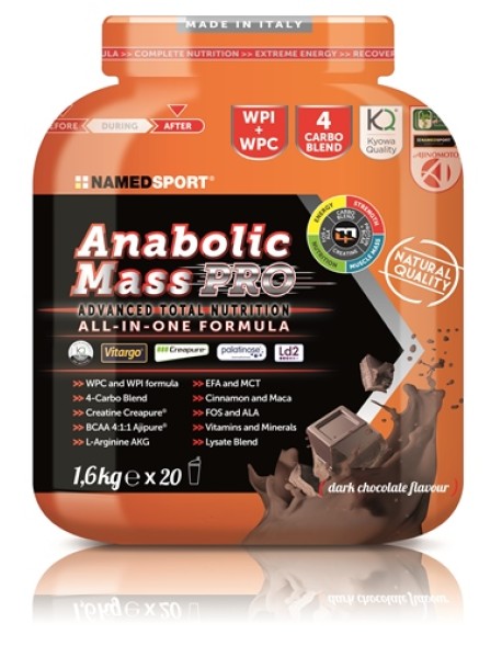 NAMEDSPORT ANABOLIC MASS PRO GUSTO CIOCCOLATO 1600G