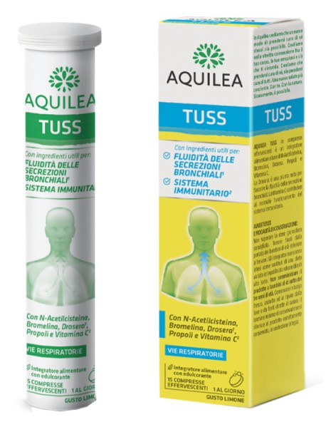 AQUILEA TUSS 15 COMPRESSE EFFERVESCENTI 90G