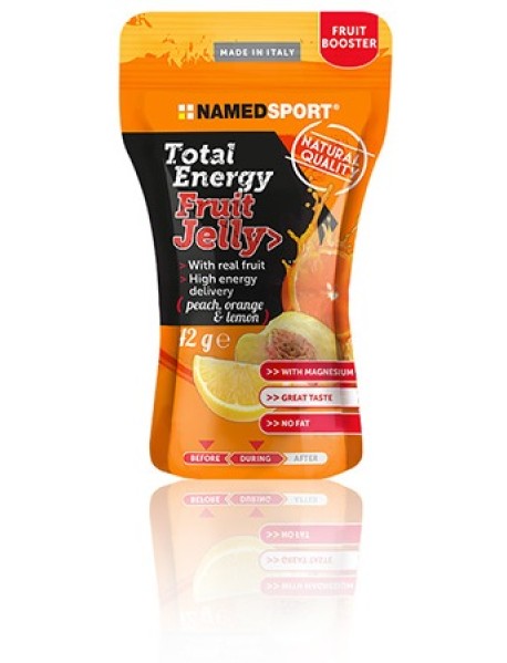 NAMEDSPORT TOTAL ENERGY FRUIT JELLY PEACH ORANGE & LEMON 42G 