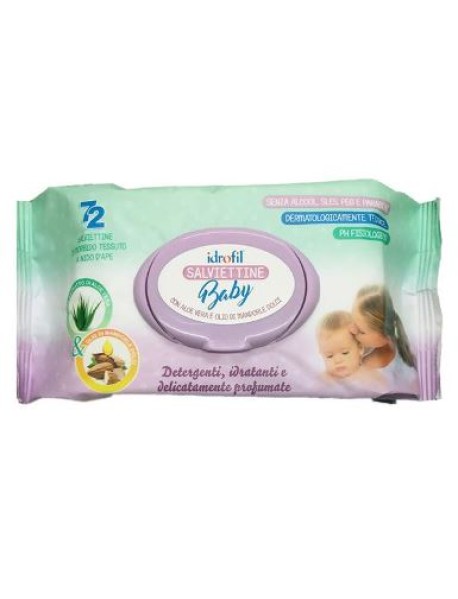 IDROFIL SALVIETTINE BABY ALOE 72PZ