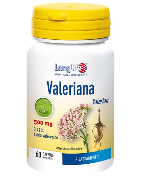 LONGLIFE VALERIANA 60 CAPSULE 500MG