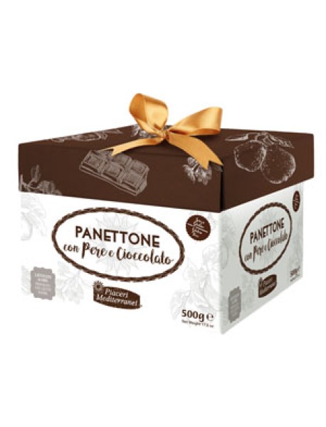 PIACERI MEDITERRANEI PANETTONE SENZA GLUTINE PERE E CIOCCOLATO 450G