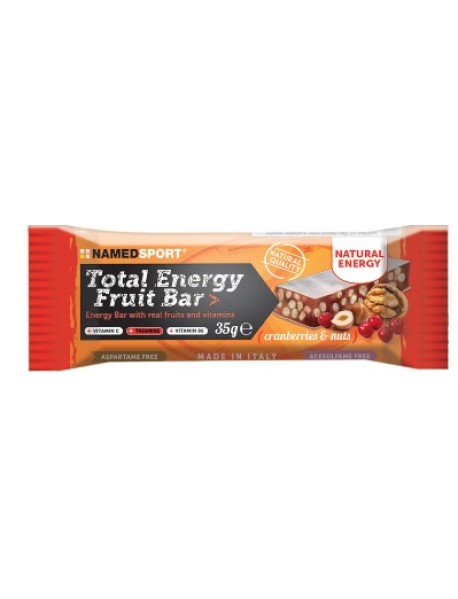 NAMEDSPORT TOTAL ENERGY FRUIT BAR NOCI E MIRTILLI 35G 1 BARRETTA