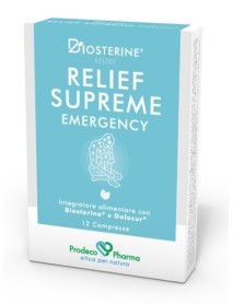 BIOSTERINE RELIEF SUPREME EMERGENCY 12 COMPRESSE