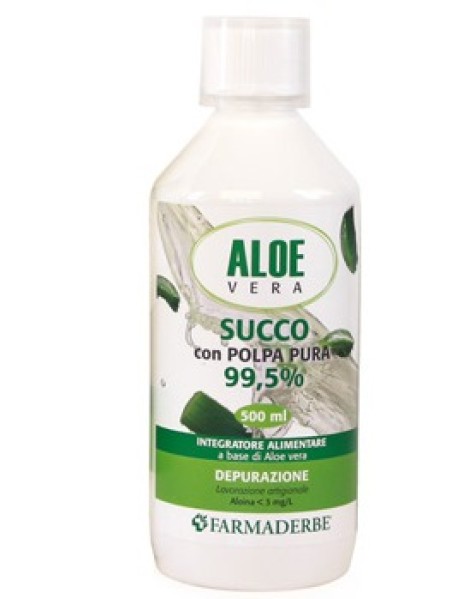 FARMADERBE ALOE VERA SUCCO CON POLPA PURA 500ML