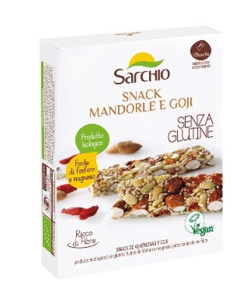 SARCHIO SNACK MANDORLE E GOJI 1 BARRETTA