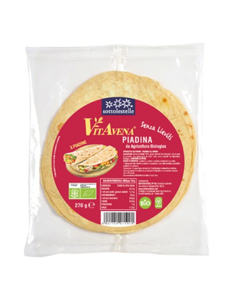 PIADINA AVENA RISO INTEGR 270G