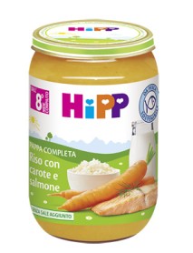 HIPP RISO CON CAROTE E SALMONE 220G