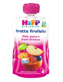 HIPP BIO FRUTTA FRULLATA MELA PESCA E FRUTTI DI BOSCO 90G