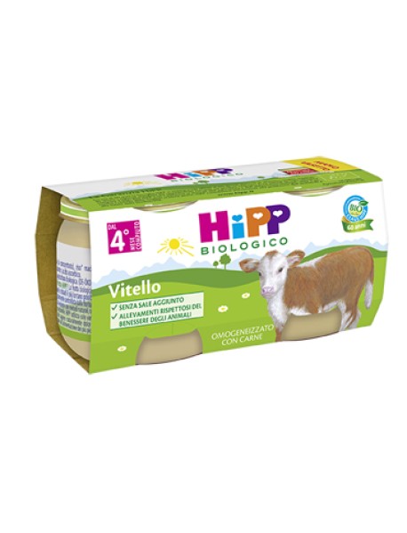 HIPP BIO OMOGENEIZZATO VITELLO 2X80G