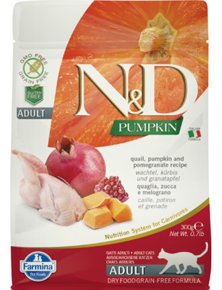 N&D P FEL QUAIL AD 300G